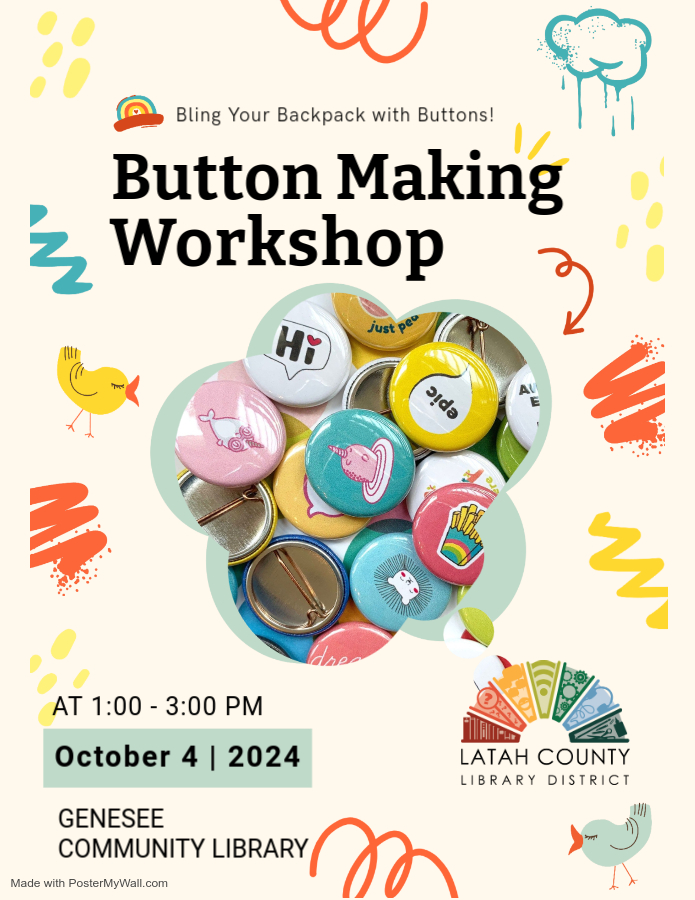 Genesee Button Workshop Flyer