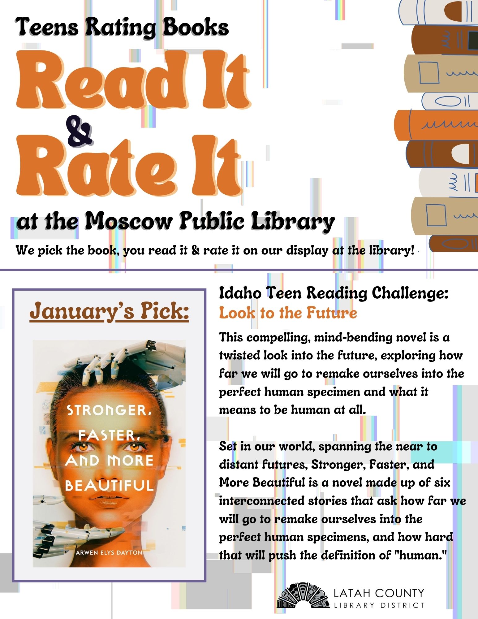 Teens Read It & Rate It January at the Moscow Public Library