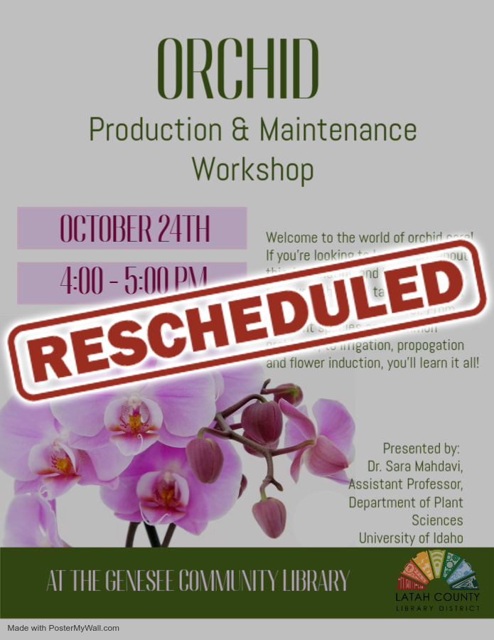 Orchids Event Has Been Rescheduled