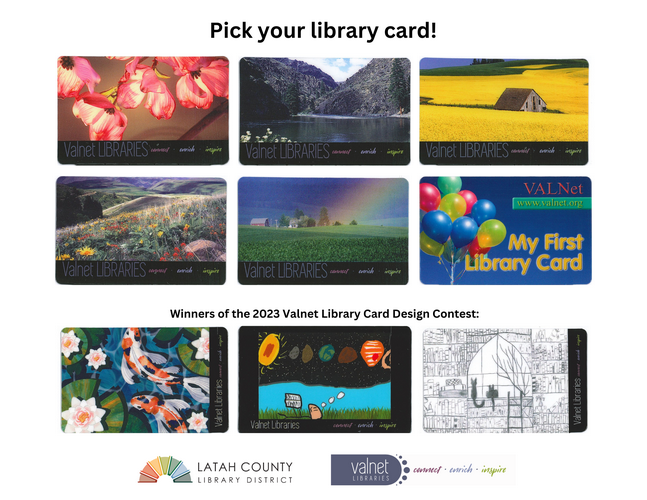 Pick your library card!