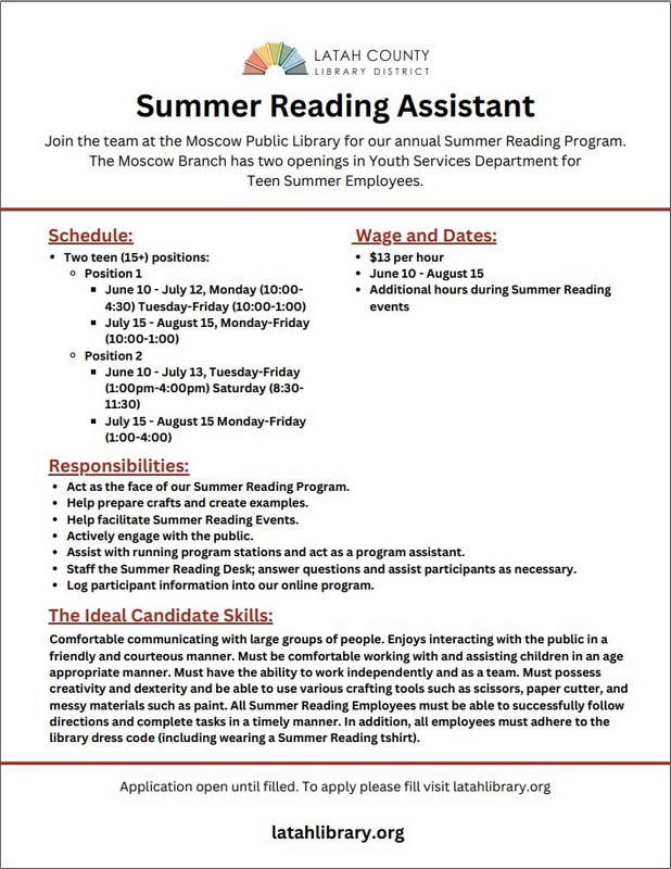 Summer Reading Assistant