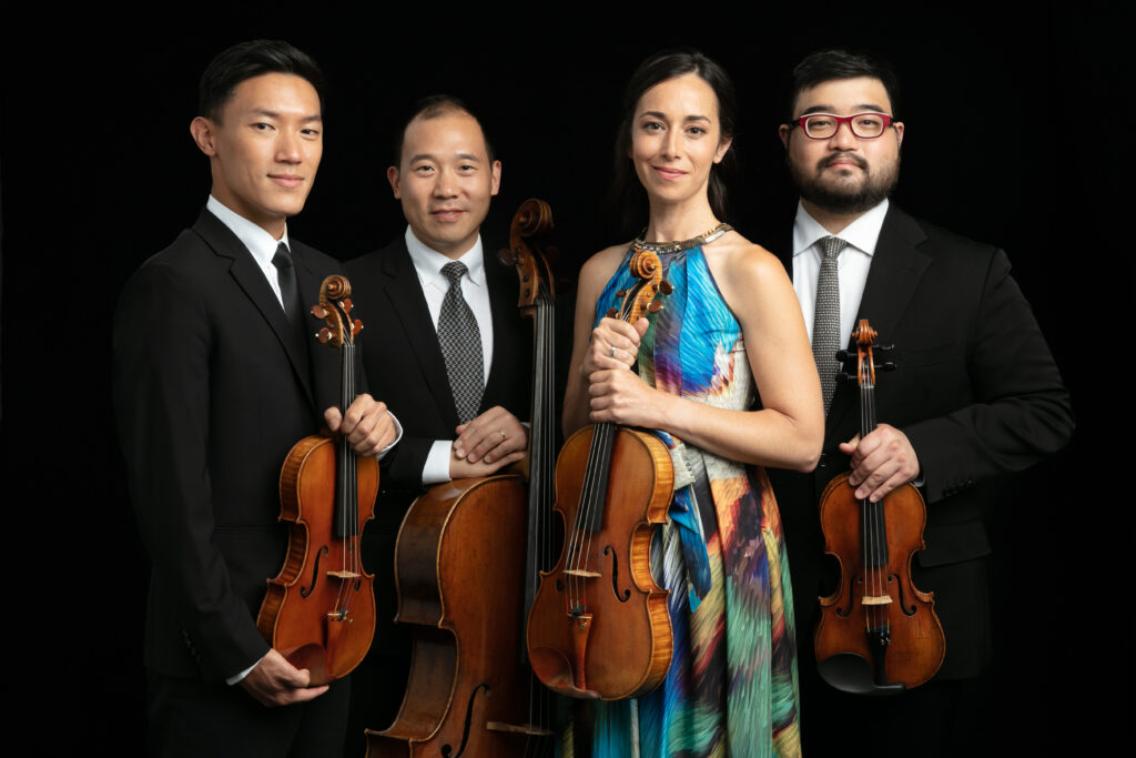 Parker Quartet (Jessica Bodner (viola), Daniel Chong (violin), Ken Hamao (violin), Kee-Hyun Kim (cello)), New York, New York, July 7, 2022. 